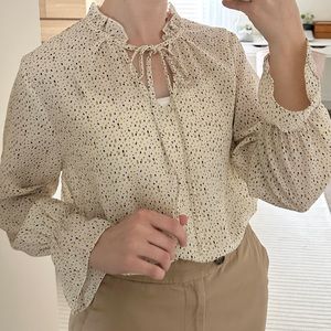 dainty long sleeve blouse